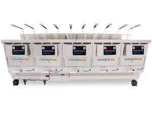 E20-20 Five Vat Commercial Electric Deep Fryer with UltraClear Plus Filtration