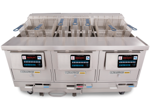 P20-18 Three Vat Gas Fryer with UltraClear Plus Filtration