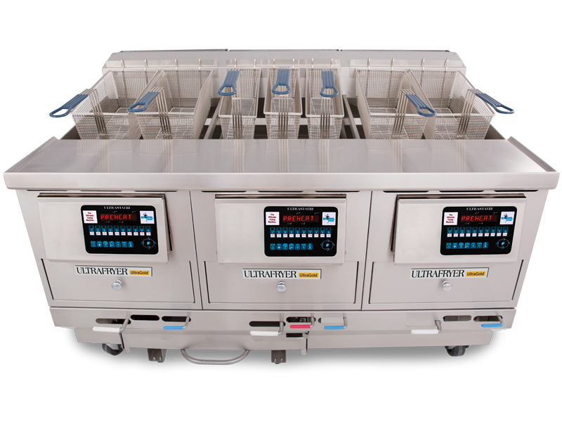 P20-18 Three Vat Gas Fryer with UltraClear Plus Filtration