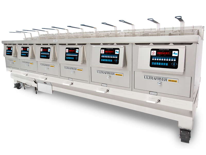 P20-18 Six Vat Gas Fryer with UltraClear Filtration