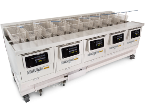 OneTouch P5-20 Five Vat Gas Fryer with OneTouch™ Filtration